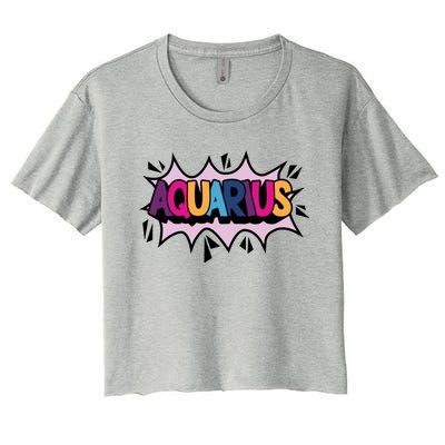 Aquarius Women's Crop Top Tee