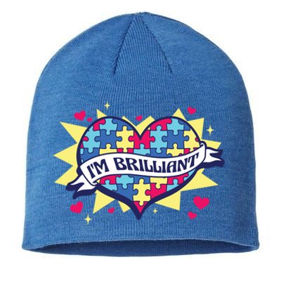 Autism Awareness Quote Proud Autistic Pride Saying Great Gift Sustainable Beanie