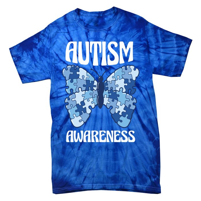 Autism Awareness Quote Proud Autistic Pride Saying Gift Tie-Dye T-Shirt