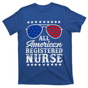 All American Registered Nurse Rn Nursing Usa Flag Patriotic Gift T-Shirt