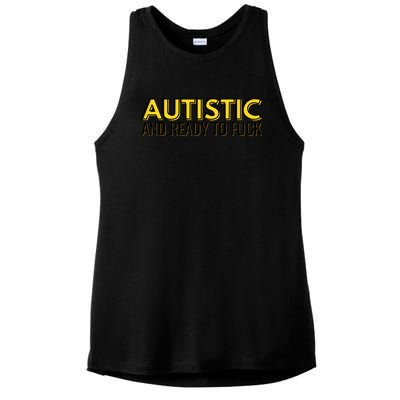 Autistic And Ready To Fuck Ladies PosiCharge Tri-Blend Wicking Tank