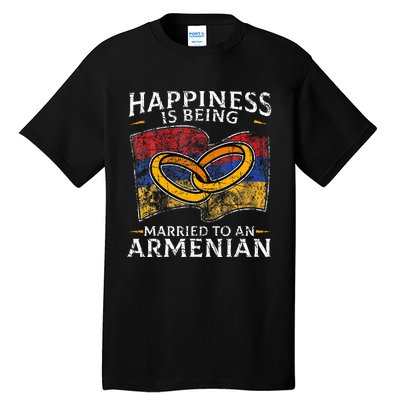 Armenian Armenia Roots Marriage Heritage Married Flag Tall T-Shirt