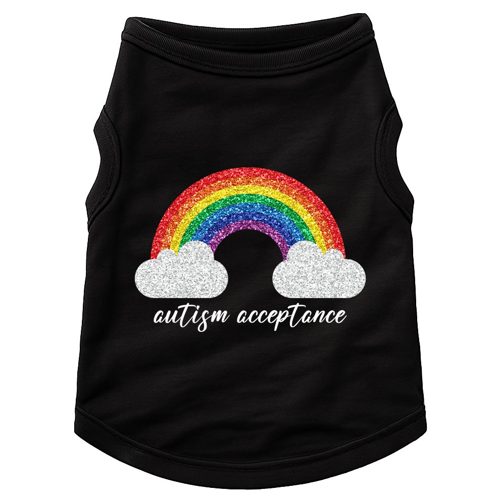Autism Acceptance Rainbow Doggie Tank