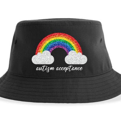 Autism Acceptance Rainbow Sustainable Bucket Hat