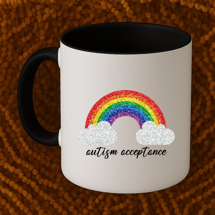 Autism Acceptance Rainbow Mug