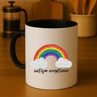 Autism Acceptance Rainbow Mug