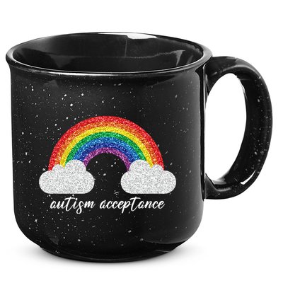 Autism Acceptance Rainbow 15oz Campfire Ceramic Mug
