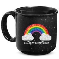 Autism Acceptance Rainbow 15oz Campfire Ceramic Mug