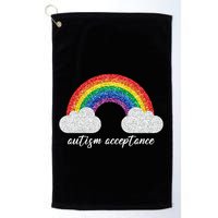 Autism Acceptance Rainbow Golf Towel