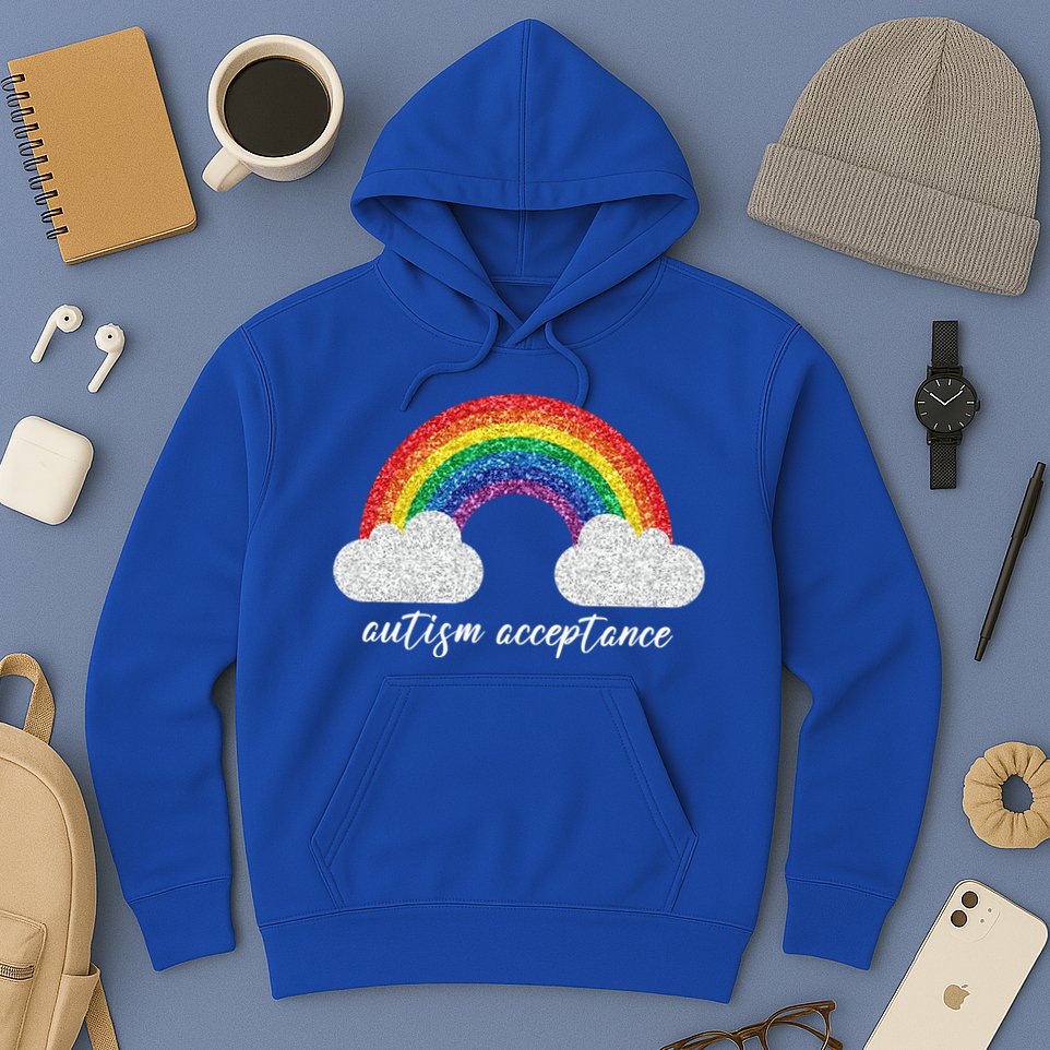 Autism Acceptance Rainbow Hoodie