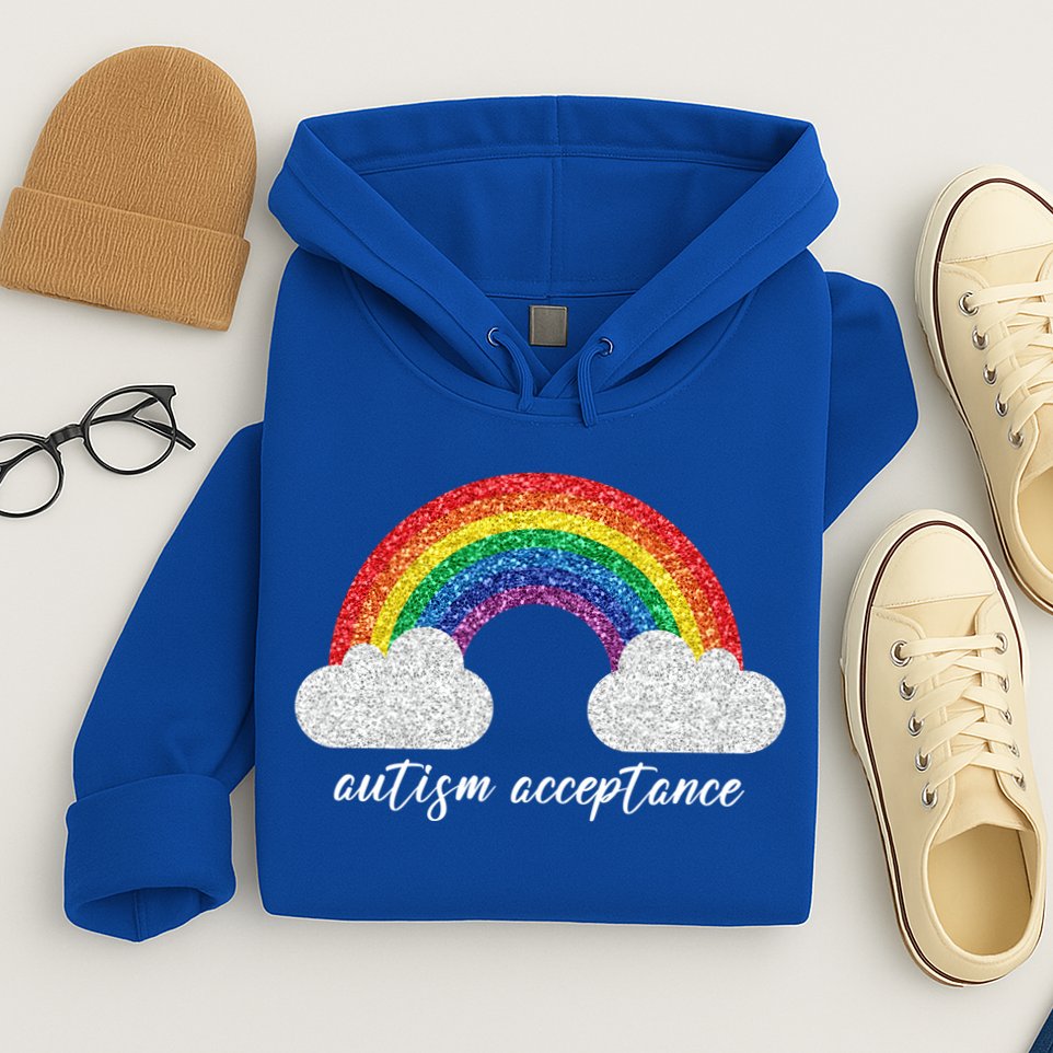 Autism Acceptance Rainbow Hoodie