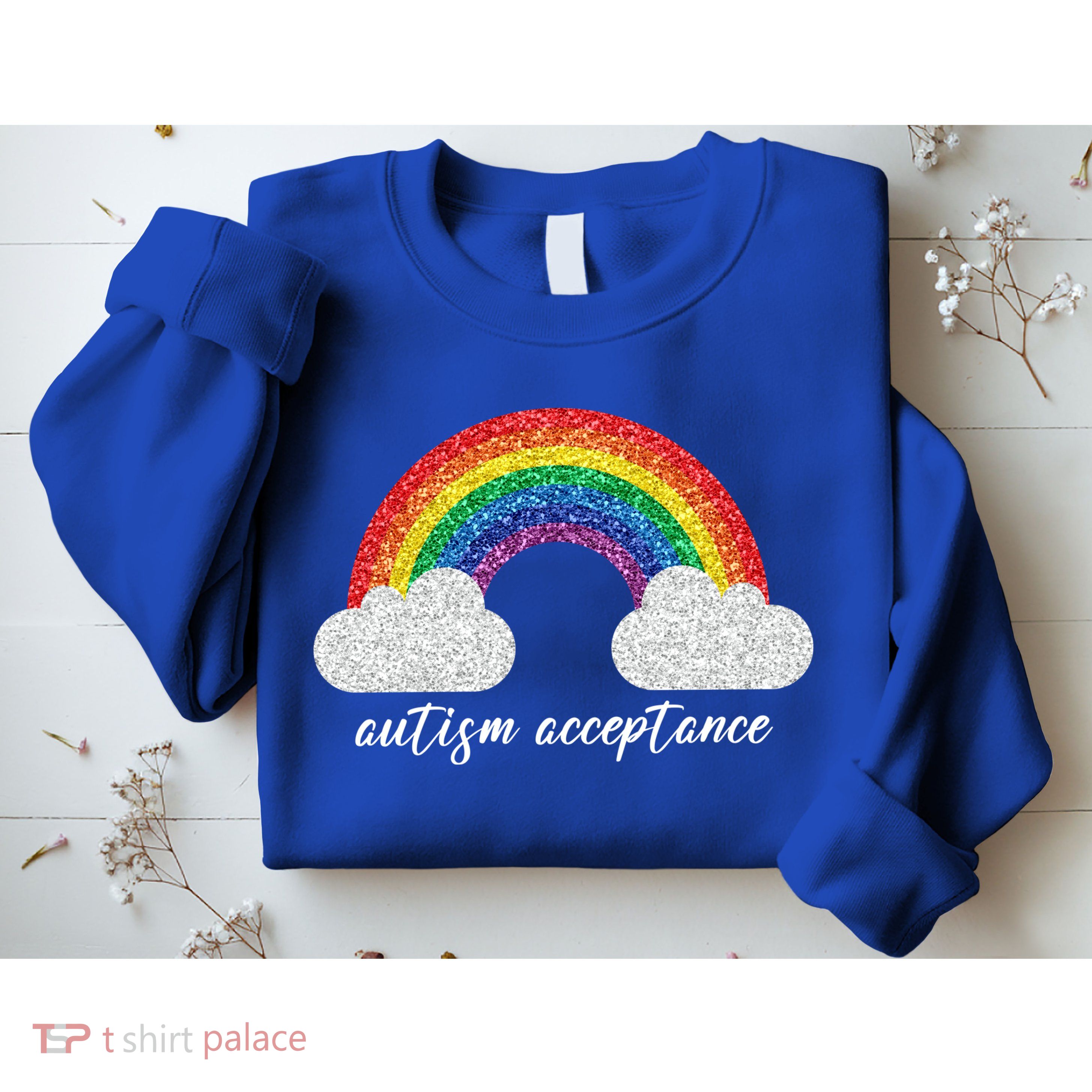 Autism Acceptance Rainbow Sweatshirt