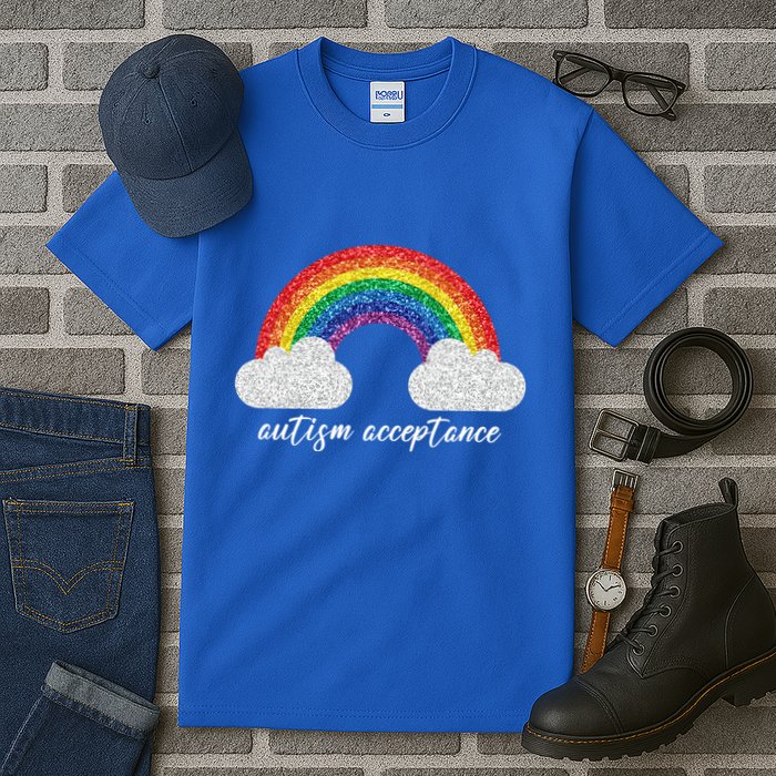 Autism Acceptance Rainbow Tall T-Shirt