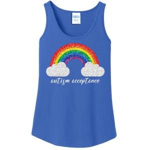 Autism Acceptance Rainbow Ladies Essential Tank