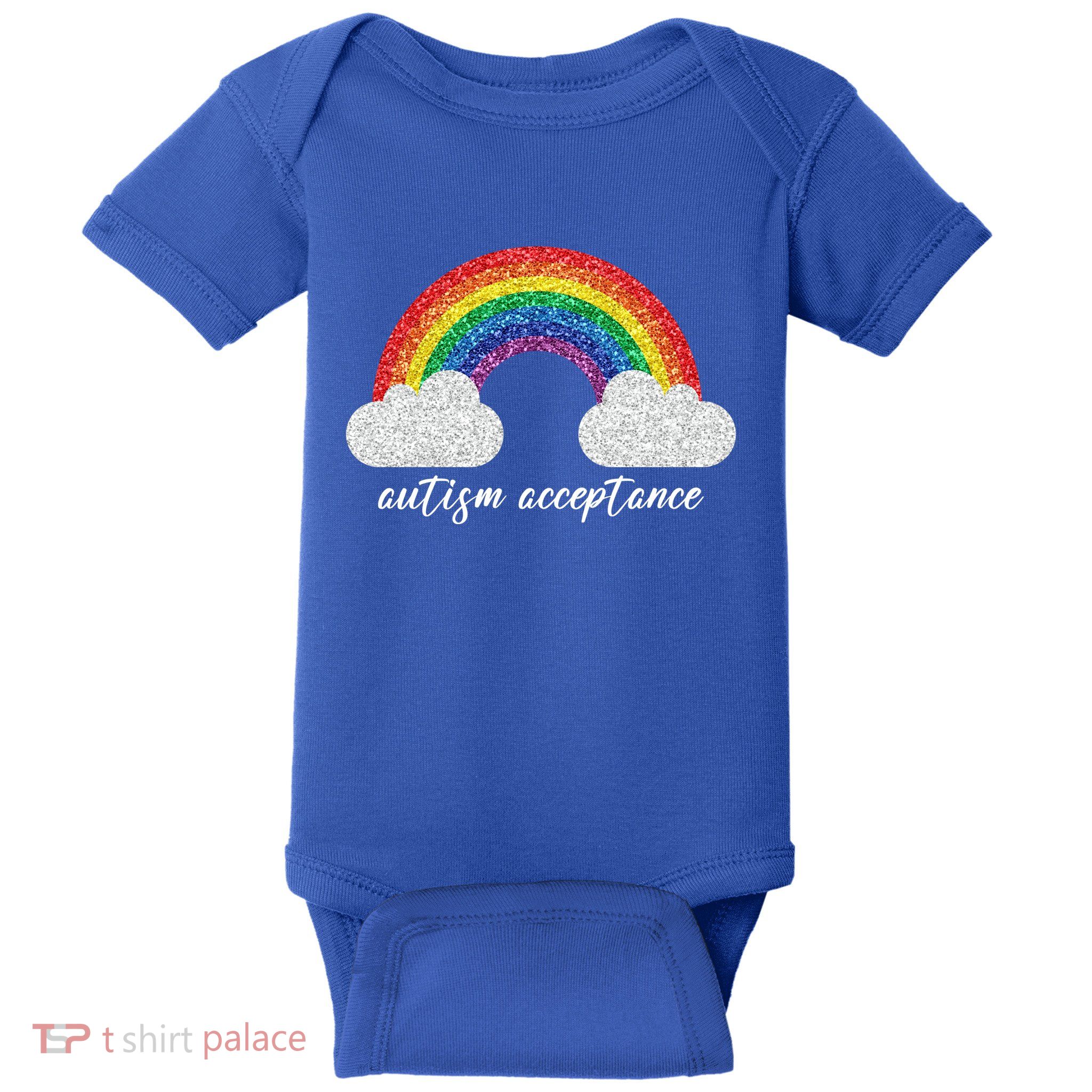 Autism Acceptance Rainbow Baby Bodysuit