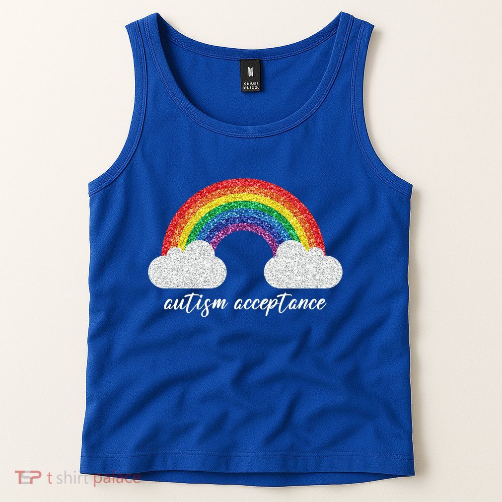 Autism Acceptance Rainbow Tank Top