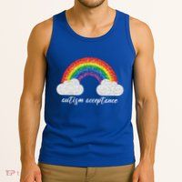 Autism Acceptance Rainbow Tank Top