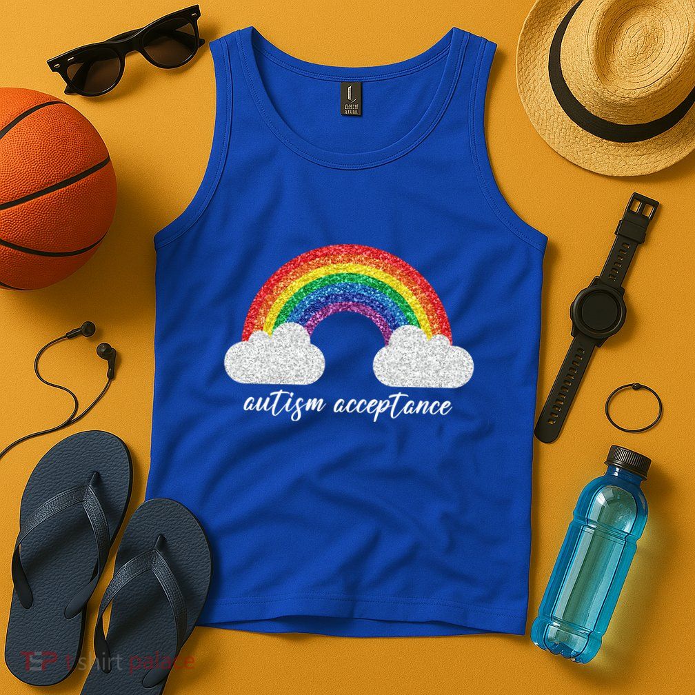 Autism Acceptance Rainbow Tank Top