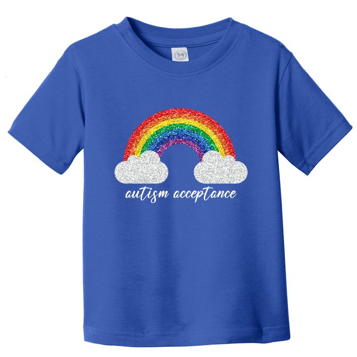Autism Acceptance Rainbow Toddler T-Shirt