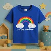 Autism Acceptance Rainbow Toddler T-Shirt