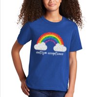 Autism Acceptance Rainbow Kids T-Shirt