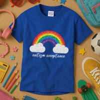 Autism Acceptance Rainbow Kids T-Shirt