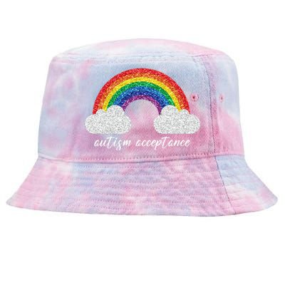 Autism Acceptance Rainbow Tie-Dyed Bucket Hat