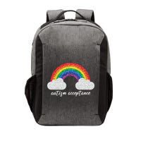 Autism Acceptance Rainbow Vector Backpack