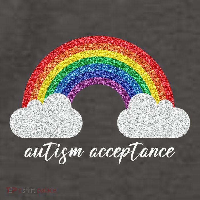 Autism Acceptance Rainbow Vector Backpack