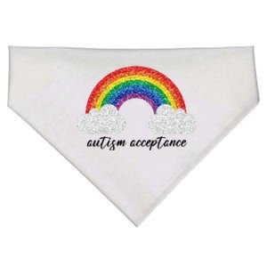 Autism Acceptance Rainbow USA-Made Doggie Bandana