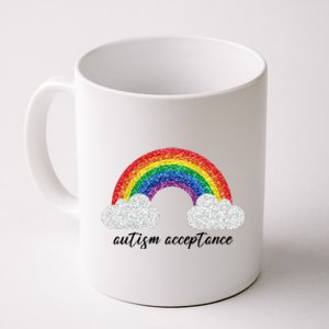 Autism Acceptance Rainbow Coffee Mug