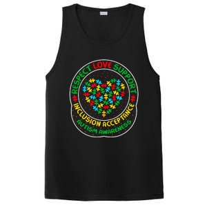 Autism Awareness Respect Love Support Autism Funny Gift PosiCharge Competitor Tank