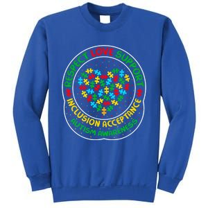 Autism Awareness Respect Love Support Autism Funny Gift Sweatshirt