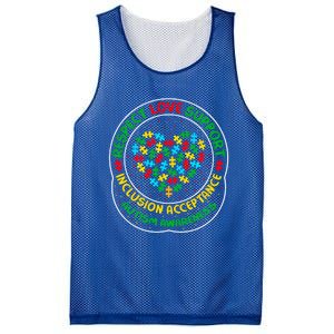 Autism Awareness Respect Love Support Autism Funny Gift Mesh Reversible Basketball Jersey Tank