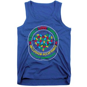 Autism Awareness Respect Love Support Autism Funny Gift Tank Top