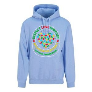 Autism Awareness Respect Love Support Autism Funny Gift Unisex Surf Hoodie