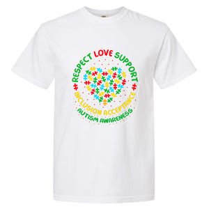 Autism Awareness Respect Love Support Autism Funny Gift Garment-Dyed Heavyweight T-Shirt