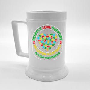 Autism Awareness Respect Love Support Autism Funny Gift Beer Stein