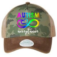 Autism Acceptance Rainbow Legacy Tie Dye Trucker Hat