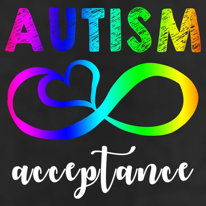 Autism Acceptance Rainbow 7 Panel Mesh Trucker Snapback Hat