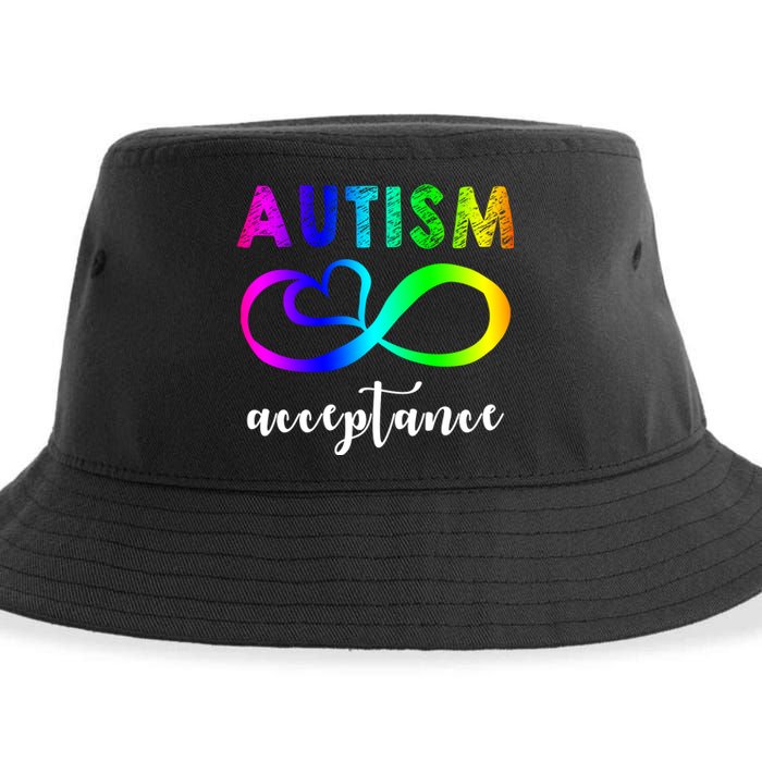 Autism Acceptance Rainbow Sustainable Bucket Hat