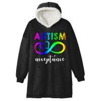 Autism Acceptance Rainbow Hooded Wearable Blanket