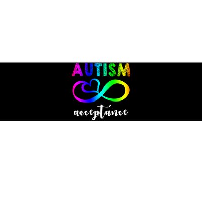 Autism Acceptance Rainbow Bumper Sticker