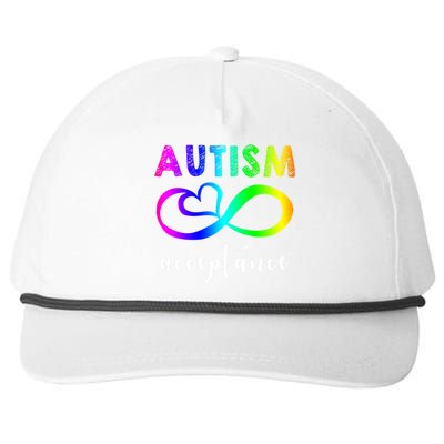 Autism Acceptance Rainbow Snapback Five-Panel Rope Hat