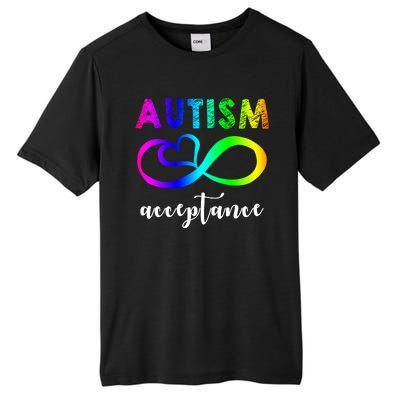 Autism Acceptance Rainbow Tall Fusion ChromaSoft Performance T-Shirt