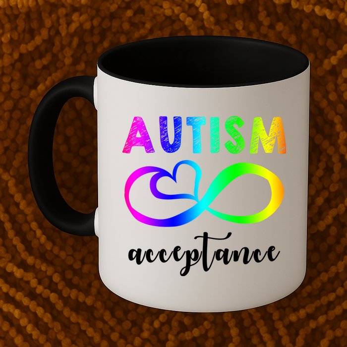 Autism Acceptance Rainbow Mug