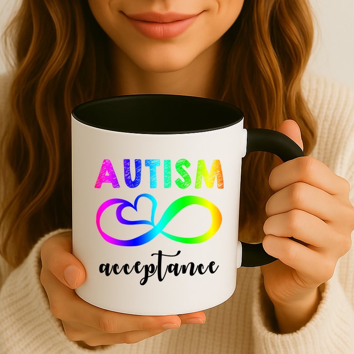 Autism Acceptance Rainbow Mug