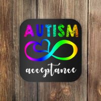 Autism Acceptance Rainbow Coaster