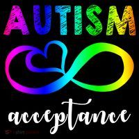 Autism Acceptance Rainbow Drawstring Bag