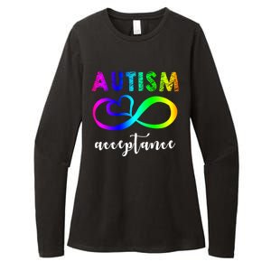 Autism Acceptance Rainbow Womens CVC Long Sleeve Shirt